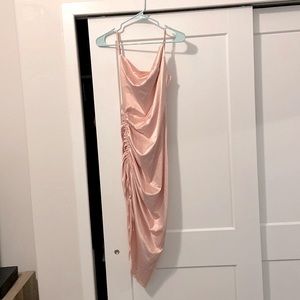 (Small) Pearly Pink Silk Homecoming Dress